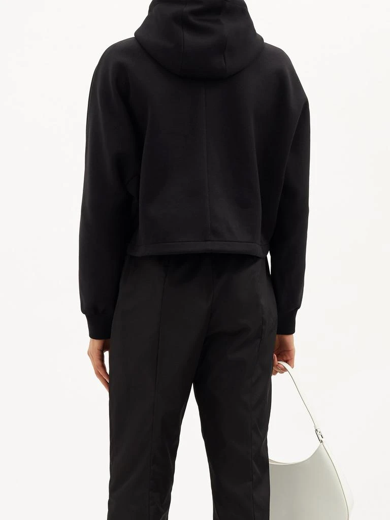 商品Prada|Triangle logo-patch cotton-blend hoodie,价格¥11211,第5张图片详细描述
