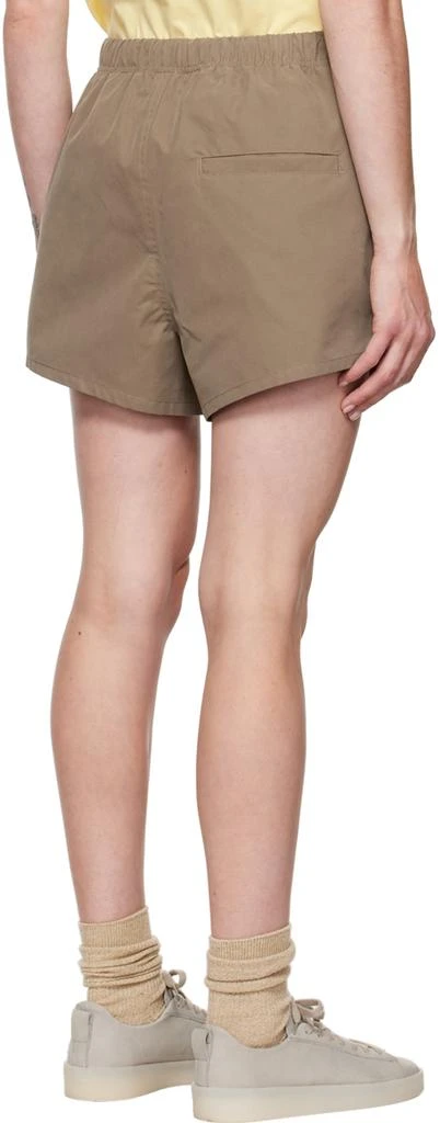 商品Essentials|Brown Cotton Shorts,价格¥418,第3张图片详细描述