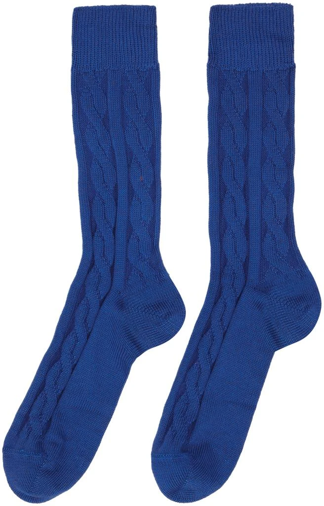 商品Paul Smith|Three-Pack Multicolor Cable Knit Socks,价格¥363,第3张图片详细描述