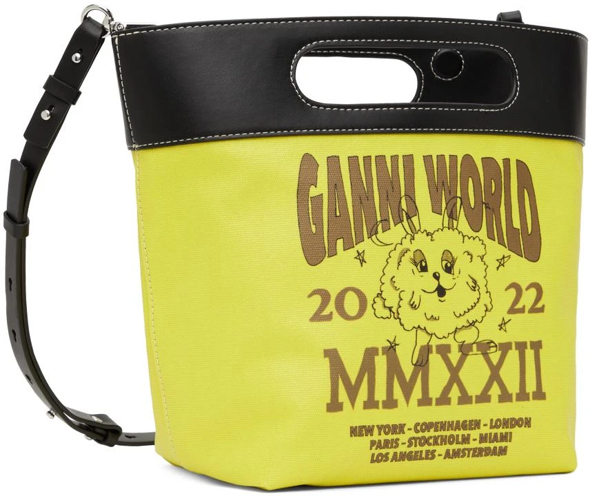 商品Ganni|Yellow Small Tote,价格¥937,第2张图片详细描述