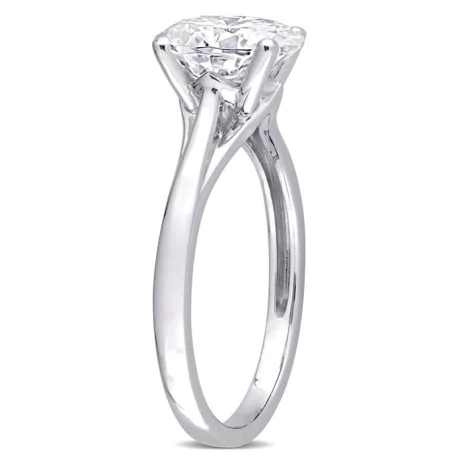 商品Amour|10k White Gold 2 CT TGW Created White Moissanite Cocktail Ring,价格¥2896,第2张图片详细描述