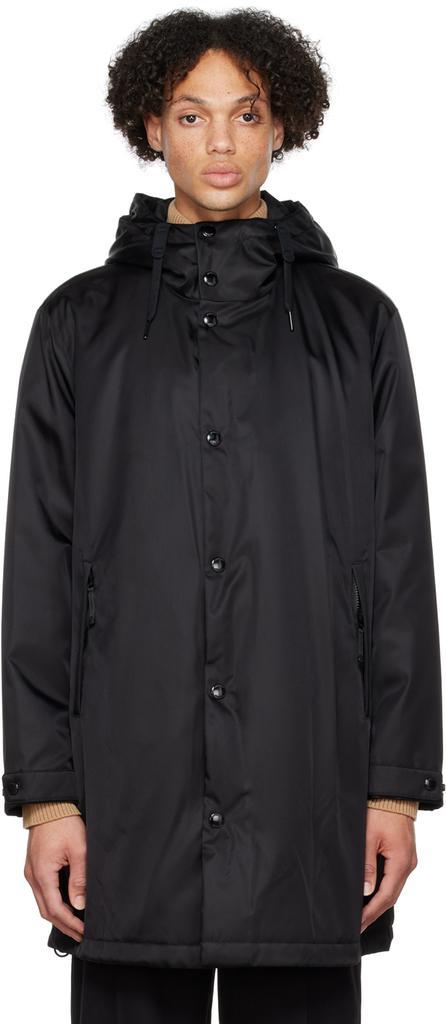 商品Burberry|黑色 Anderton EKD 大衣,价格¥11876,第1张图片