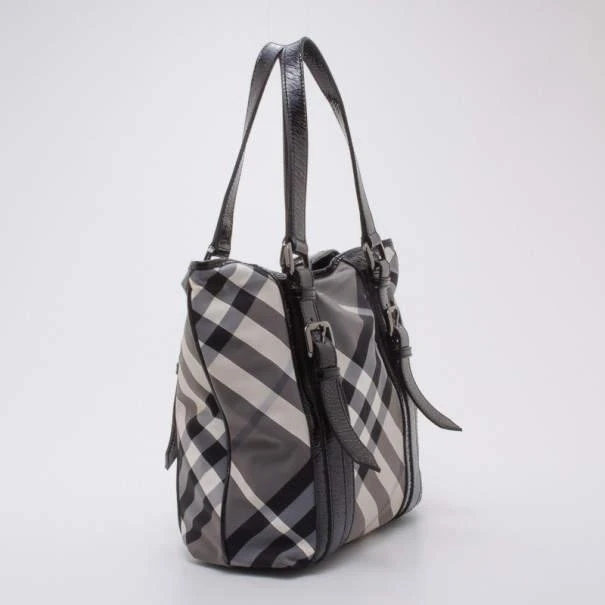 商品[二手商品] Burberry|Burberry Lowry Check Tote and Wallet,价格¥3125,第4张图片详细描述