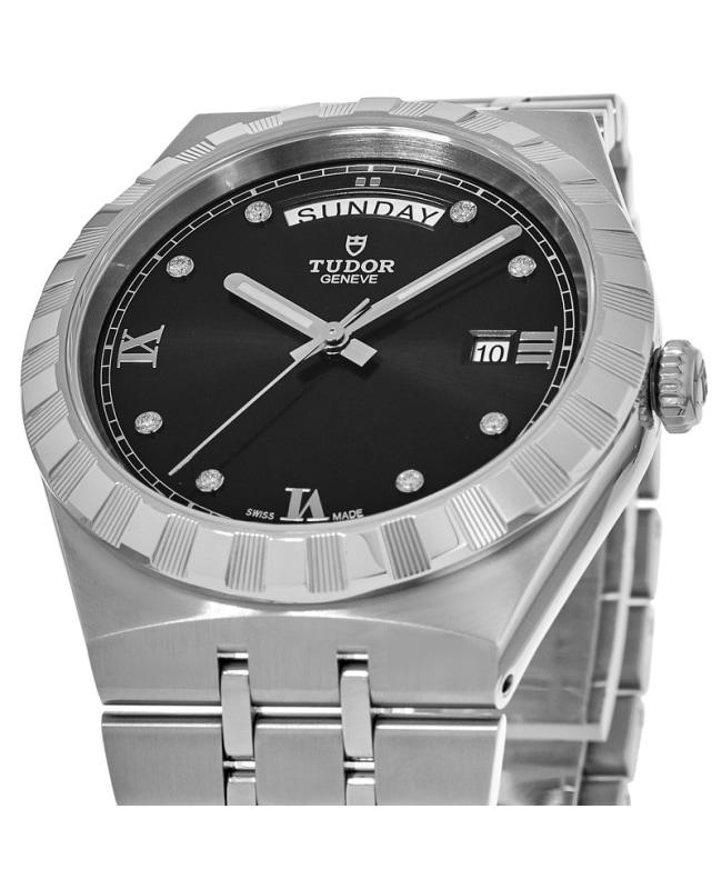 Tudor Royal Black Diamond Dial Steel Men's Watch M28600-0004商品第2张图片规格展示