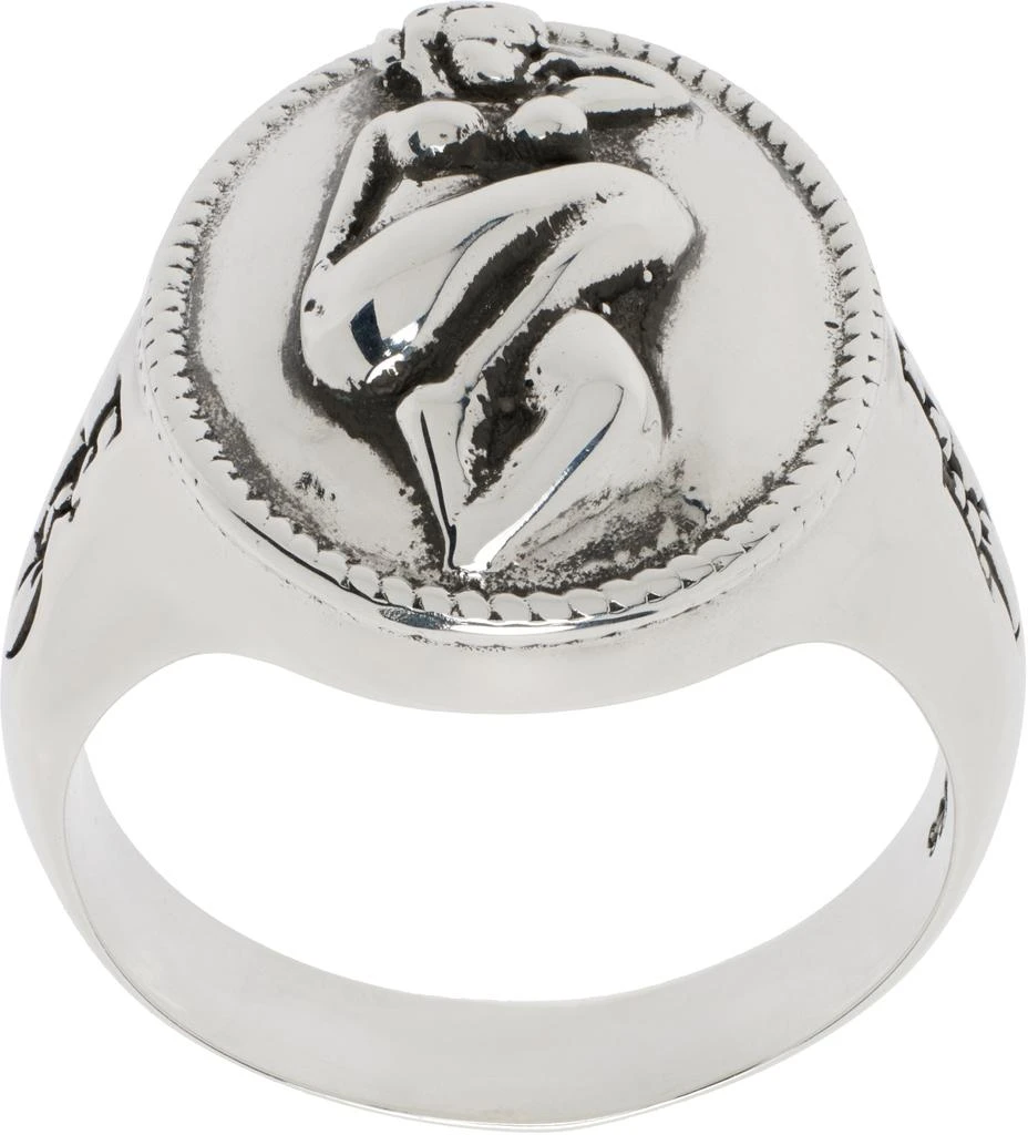 商品Enfants Riches Deprimes|Silver Pin Up Girl Cameo Ring,价格¥5914,第1张图片