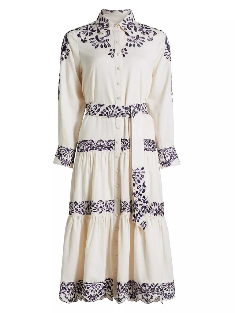 商品FIGUE|Molly Embroidered Cotton Midi-Shirtdress,价格¥3111,第1张图片