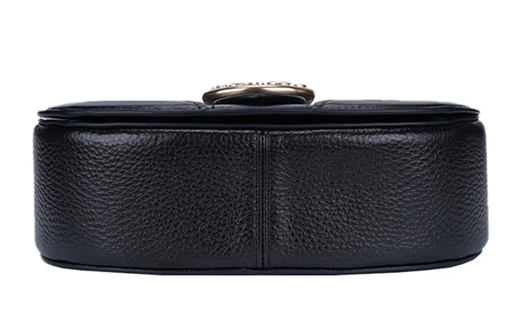 商品[国内直发] Coach|蔻驰 Georgie 21 马车扣可拆卸肩带 皮革 酒神包腋下包马鞍包单肩斜挎包 小号 女款 黑色,价格¥1592,第6张图片详细描述