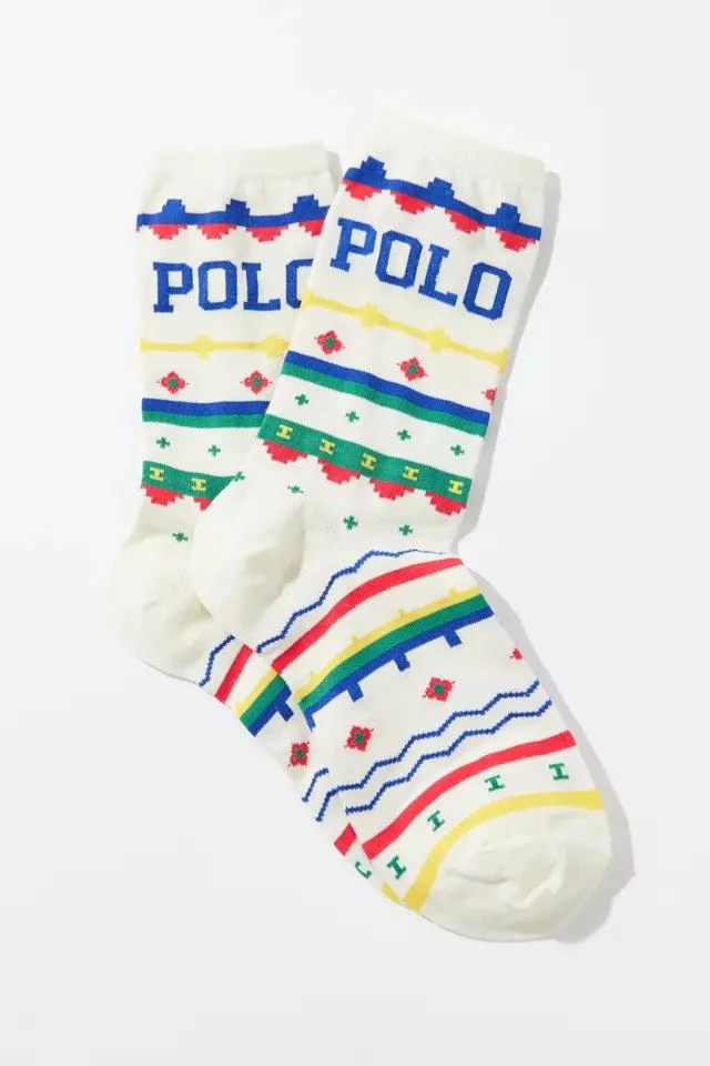商品Ralph Lauren|Polo Ralph Lauren Fair Isle Crew Sock,价格¥38,第1张图片