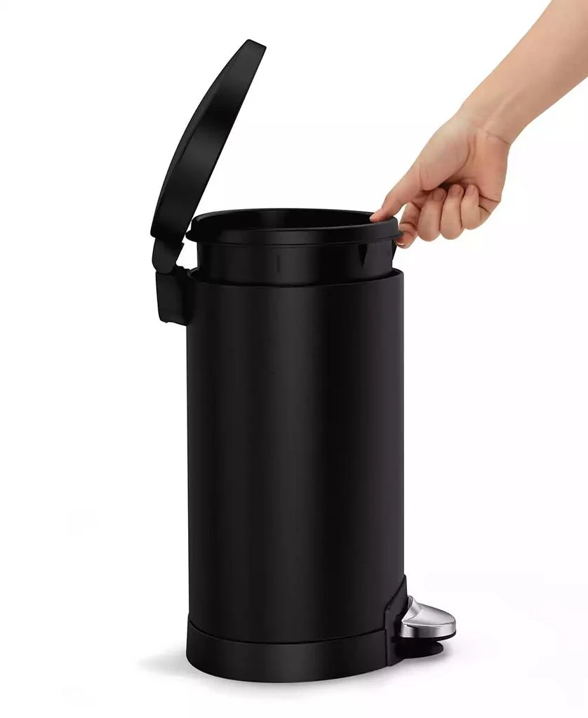 商品simplehuman|6 Liter Semiround Step Trash Can,价格¥312,第3张图片详细描述