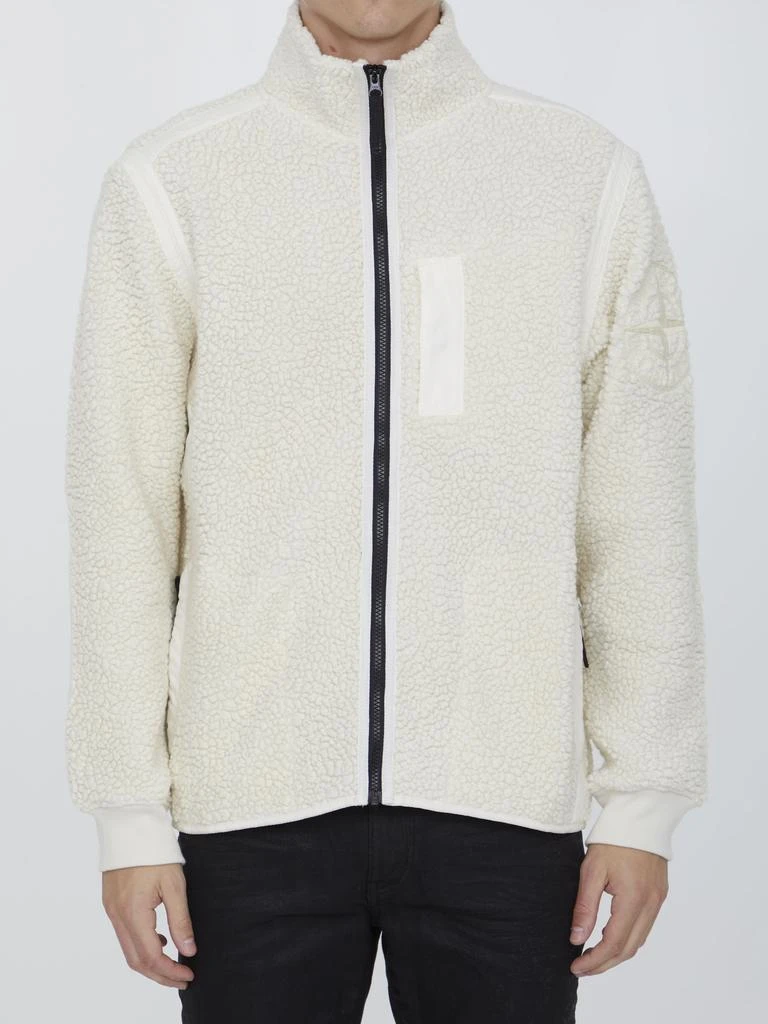 商品Stone Island|White wool sweatshirt,价格¥4298,第1张图片