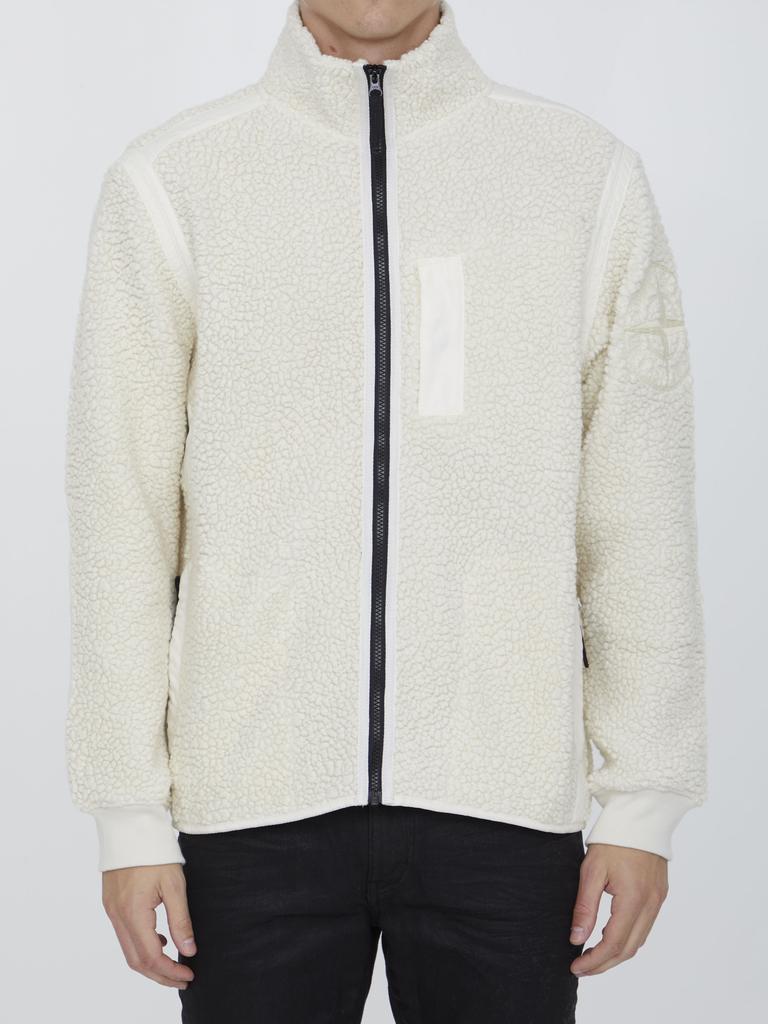 商品Stone Island|White wool sweatshirt,价格¥4276,第1张图片