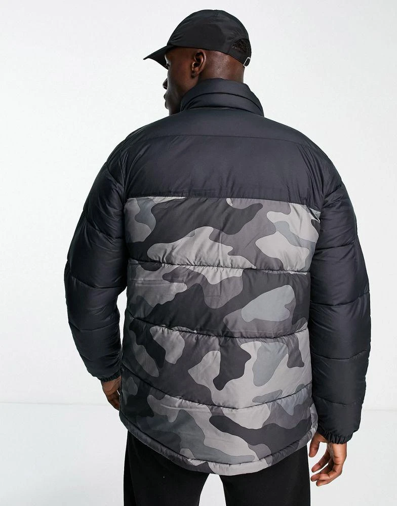 商品Columbia|Columbia Pike Lake puffer jacket in black camo,价格¥809,第4张图片详细描述
