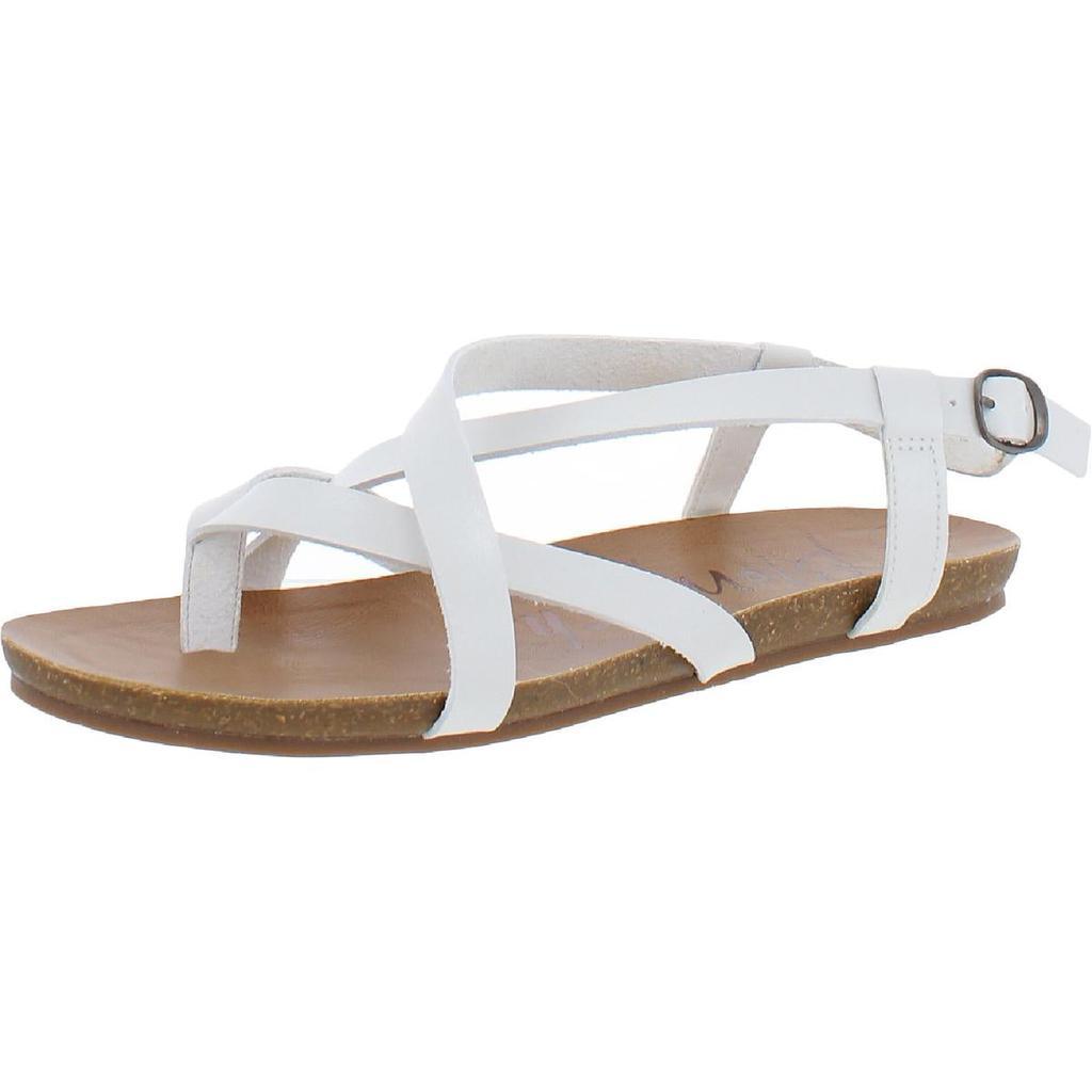 商品Blowfish|Blowfish Womens Faux Leather Slingback Flat Sandals,价格¥243,第5张图片详细描述