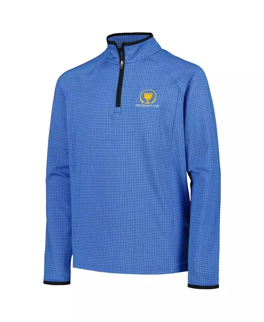 商品Under Armour|Big Boys Blue 2024 Presidents Cup Tee To Green Half Moons Raglan Quarter-Zip Pullover Jacket,价格¥540,第2张图片详细描述