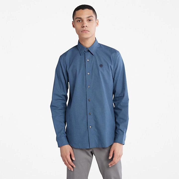 商品Timberland|Lightweight Flannel Shirt for Men in Navy,价格¥580,第1张图片