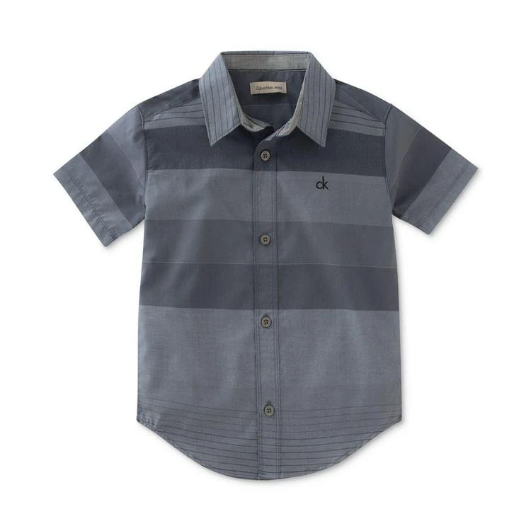 商品Calvin Klein|Ether Stripe Shirt, Big Boys (8-20),价格¥202,第1张图片