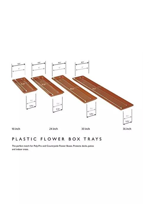 商品belk|Novelty Countryside Flower Box Tray Terracotta 30 Inch,价格¥133,第3张图片详细描述