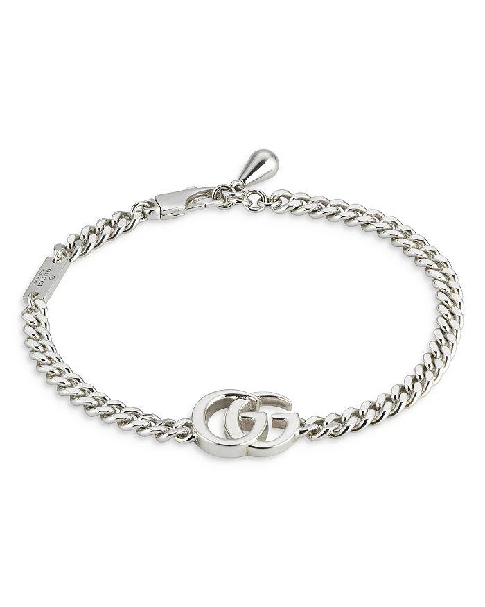 商品Gucci|Sterling Silver GG Marmont Curb Link Bracelet,价格¥2572,第1张图片