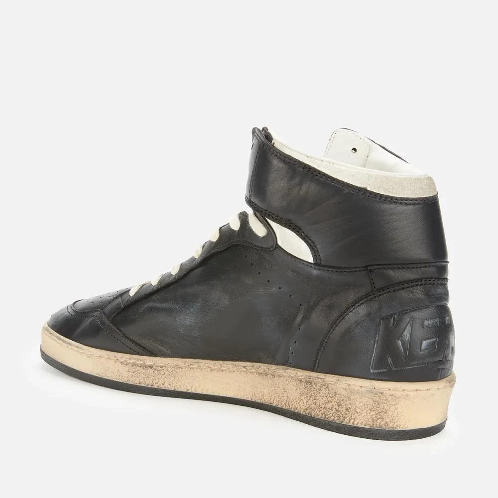 商品Golden Goose|Golden Goose Men's Sky Star Leather Basket Hi-Top Trainers,价格¥2744,第2张图片详细描述