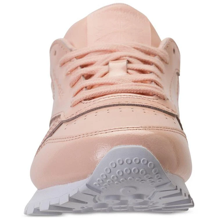 商品Reebok|Women's Classic Leather Patent Casual Sneakers from Finish Line,价格¥524,第3张图片详细描述