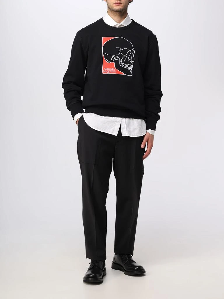 商品Alexander McQueen|Alexander McQueen cotton sweatshirt with Skull print,价格¥3086,第2张图片详细描述