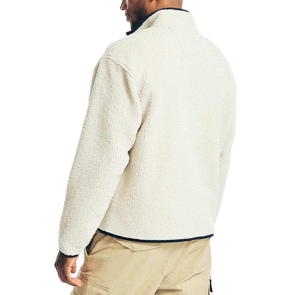 Men's Sustainably Crafted Sherpa Fleece Full-Zip Jacket商品第2张图片规格展示