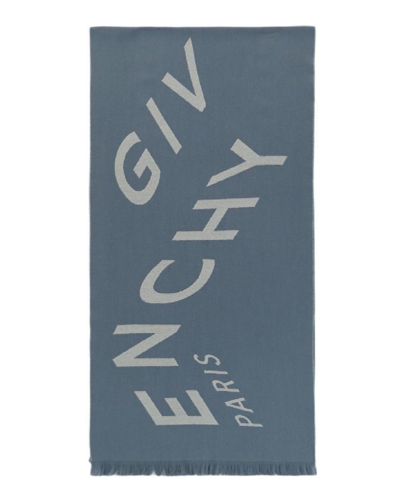 商品Givenchy|Chevron Logo Design Silk Scarf,价格¥1172,第1张图片