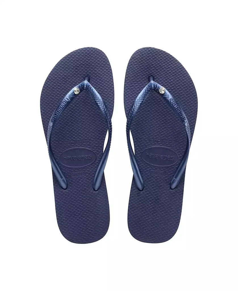 商品Havaianas|Women's Slim Swarovski Crystal II Flip Flop Sandals,价格¥283,第1张图片