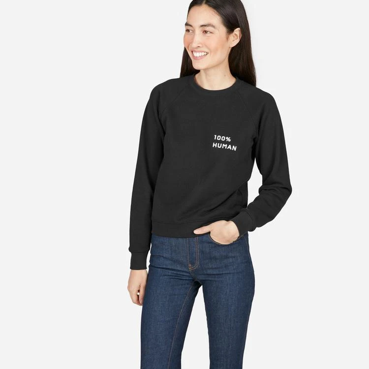 商品Everlane|The 100% Human 毛巾绒短款卫衣-小号字体,价格¥332,第1张图片