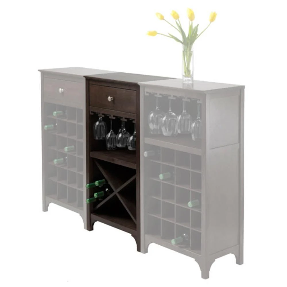 商品Hivvago|Wine Cabinet Espresso,价格¥1904,第4张图片详细描述