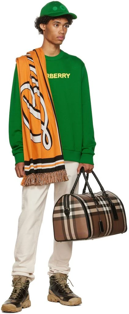 商品Burberry|橙色徽标围巾,价格¥3240,第2张图片详细描述
