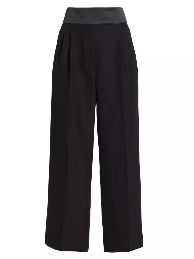 商品Stella McCartney|Tuxedo Wide-Leg Wool Trousers,价格¥3561,第1张图片