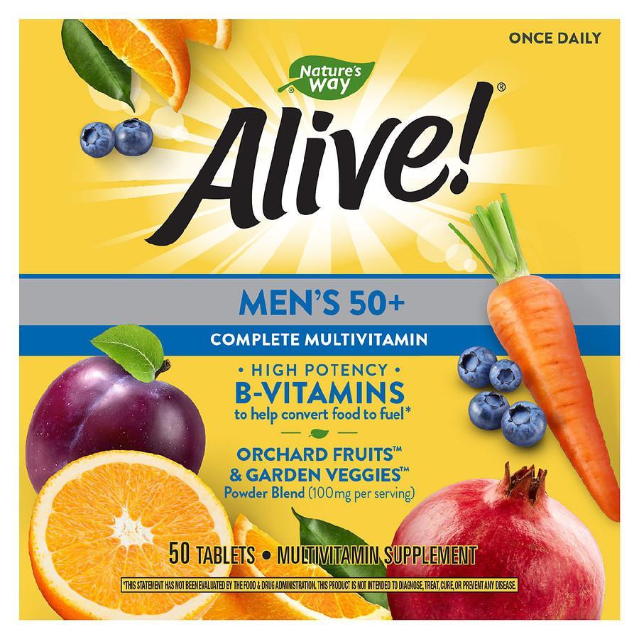 商品Alive!|Men's 50+ Complete Multi-Vitamin Tablets,价格¥90,第1张图片