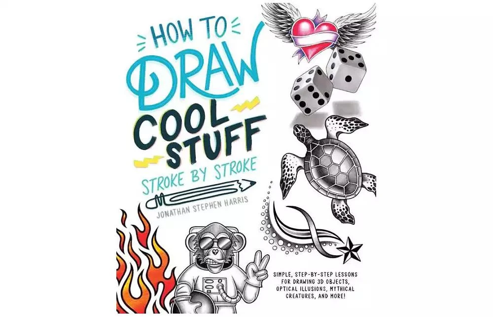 商品Barnes & Noble|How to Draw Fun Stuff Stroke-by-Stroke- Simple, Step-by-Step Lessons for Drawing 3D Objects, Optical Illusions, Mythical by Jonathan Stephen Harris,价格¥149,第1张图片