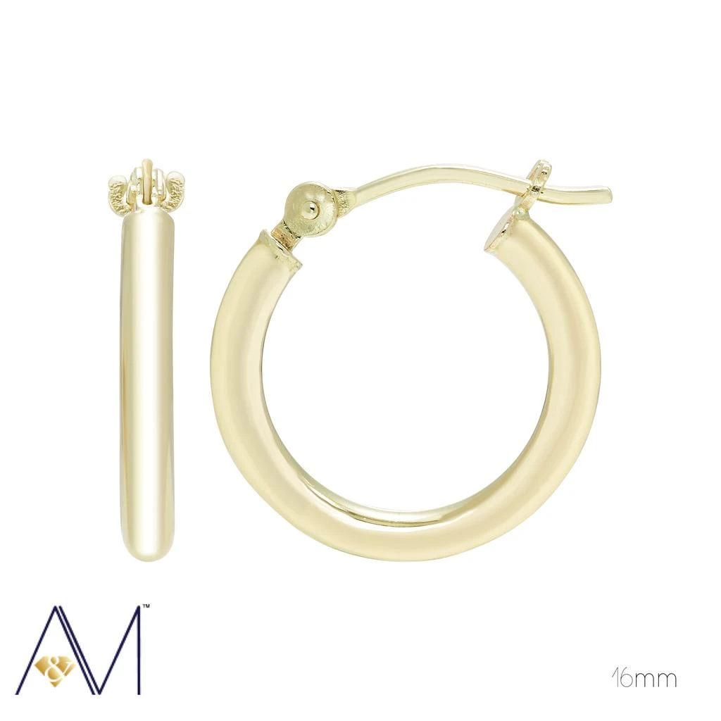 商品A&M|14k Gold Lightweight 2mm Hoop Earrings,价格¥477,第1张图片