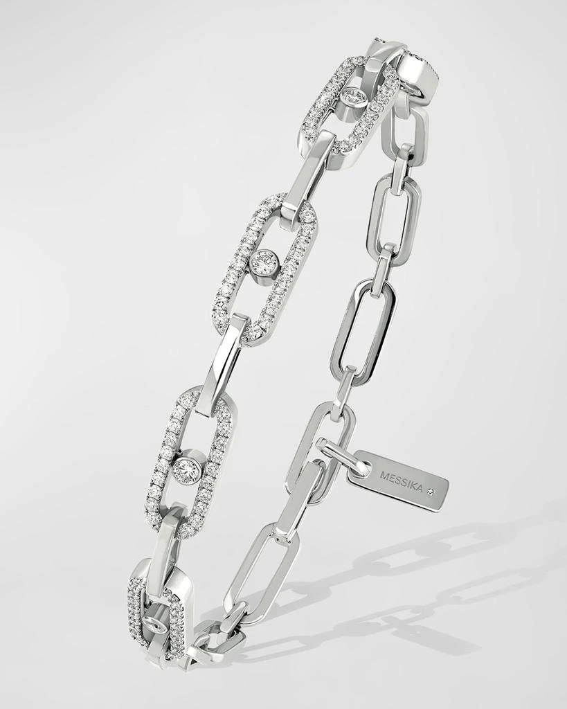 商品Messika|Move Uno 18K White Gold Multi-Diamond Bracelet,价格¥71593,第1张图片