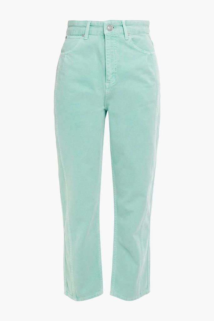 商品Sandro|Micky cropped high-rise straight-leg jeans,价格¥274,第1张图片