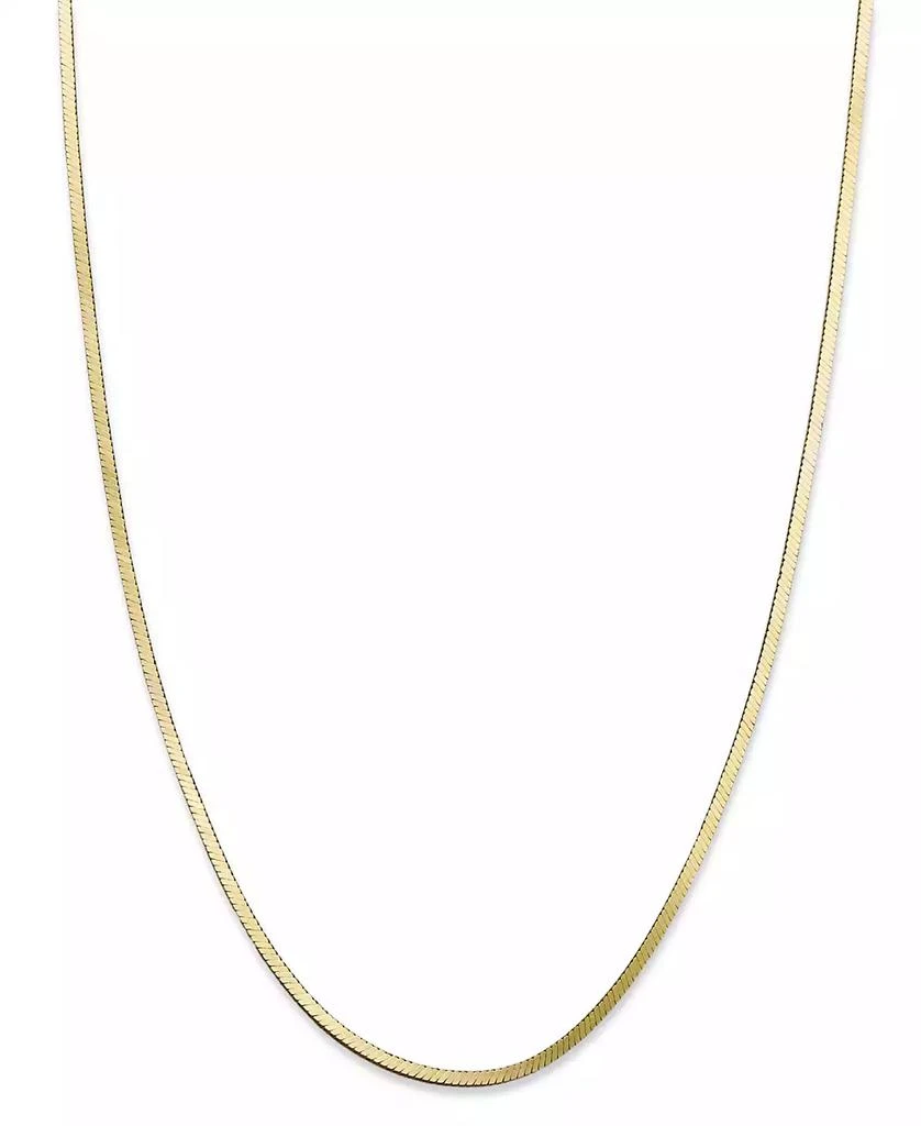 商品Giani Bernini|Giani Bernini 18K Gold over Sterling Silver Necklace, 18" Snake Chain Necklace,价格¥764,第1张图片