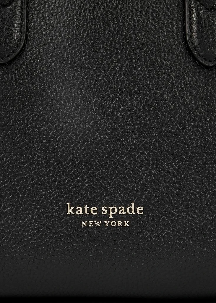 商品Kate Spade|Knott medium black leather top handle bag,价格¥1888,第3张图片详细描述