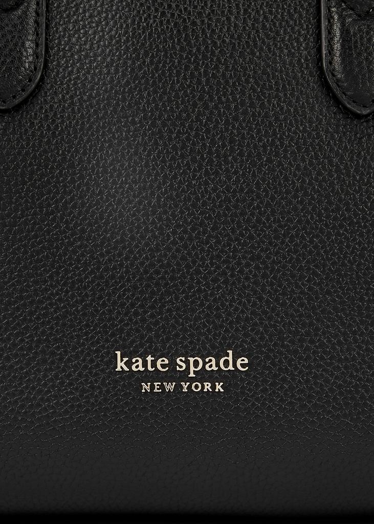商品Kate Spade|Knott medium black leather top handle bag,价格¥2841,第5张图片详细描述