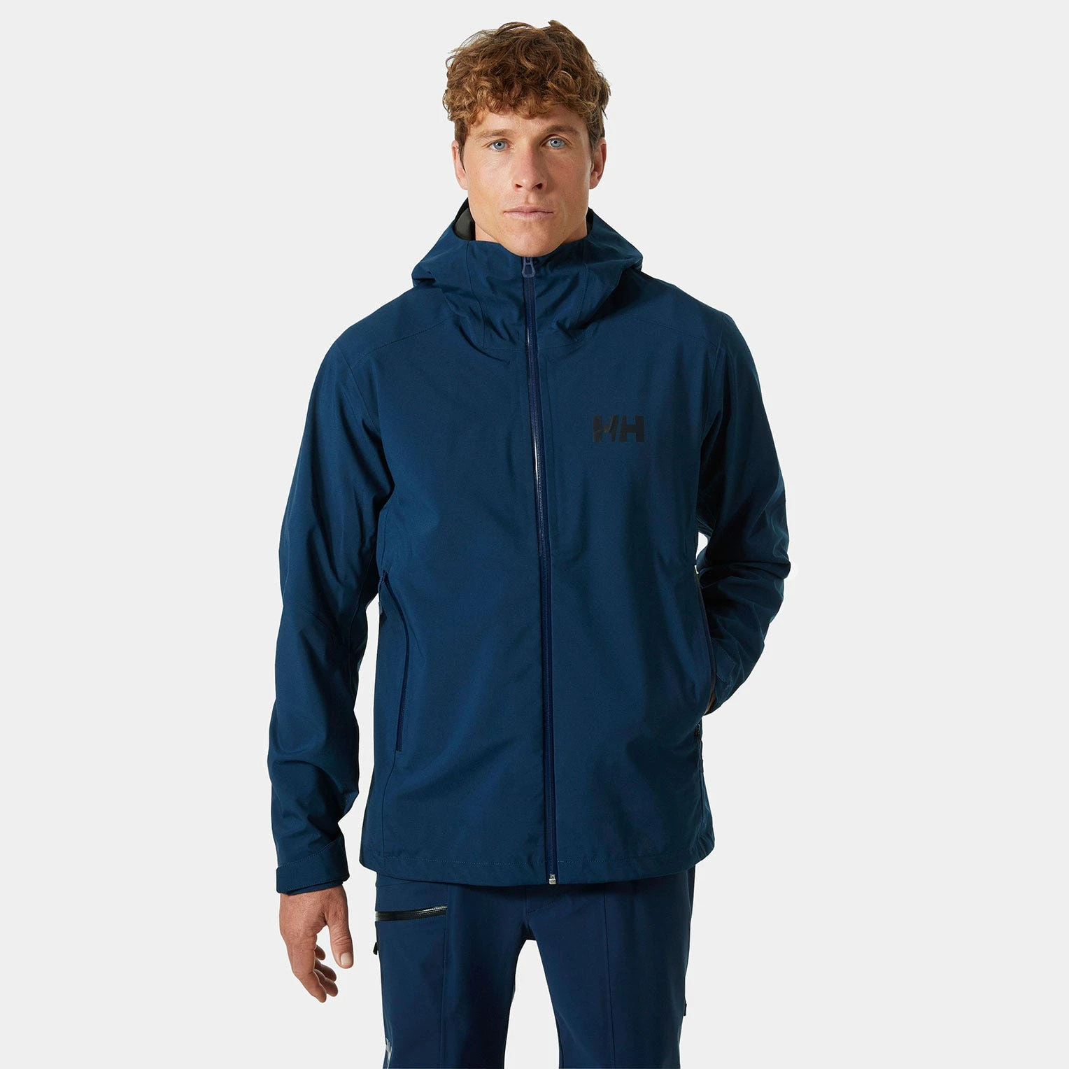 商品Helly Hansen|Helly Hansen 男士户外冲锋衣 63144584OCEAN 深蓝色,价格¥2049,第1张图片