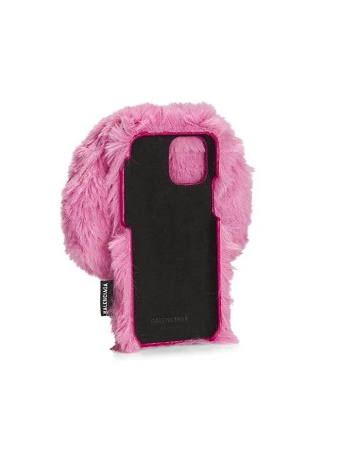 商品Balenciaga|Fluffy Bunny iPhone 12 Case-On-Strap,价格¥1815,第3张图片详细描述
