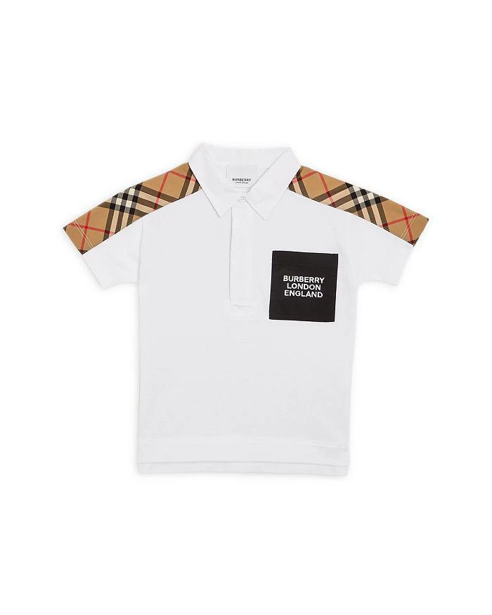 商品Burberry|Boys' Johnathan Vintage Check Piqué Shirt - Baby,价格¥733,第1张图片