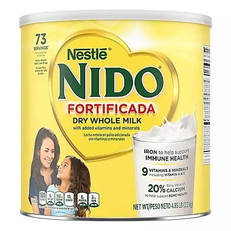 商品Nestle|Nestle NIDO Fortificada Dry Whole Milk Powder 4.85 lb.,价格¥197,第1张图片