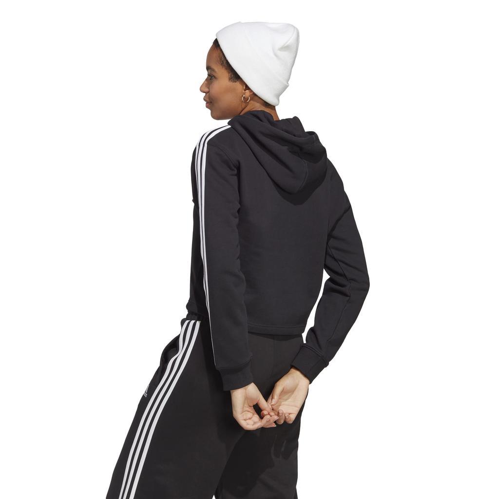 商品Adidas|Essentials 3-Stripes French Terry Cropped Hoodie,价格¥347,第4张图片详细描述