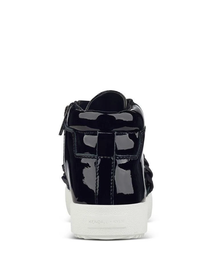 商品Kendall + Kylie|Women's Duke Patent Leather & Chain Trim Zip Sneakers,价格¥809,第4张图片详细描述