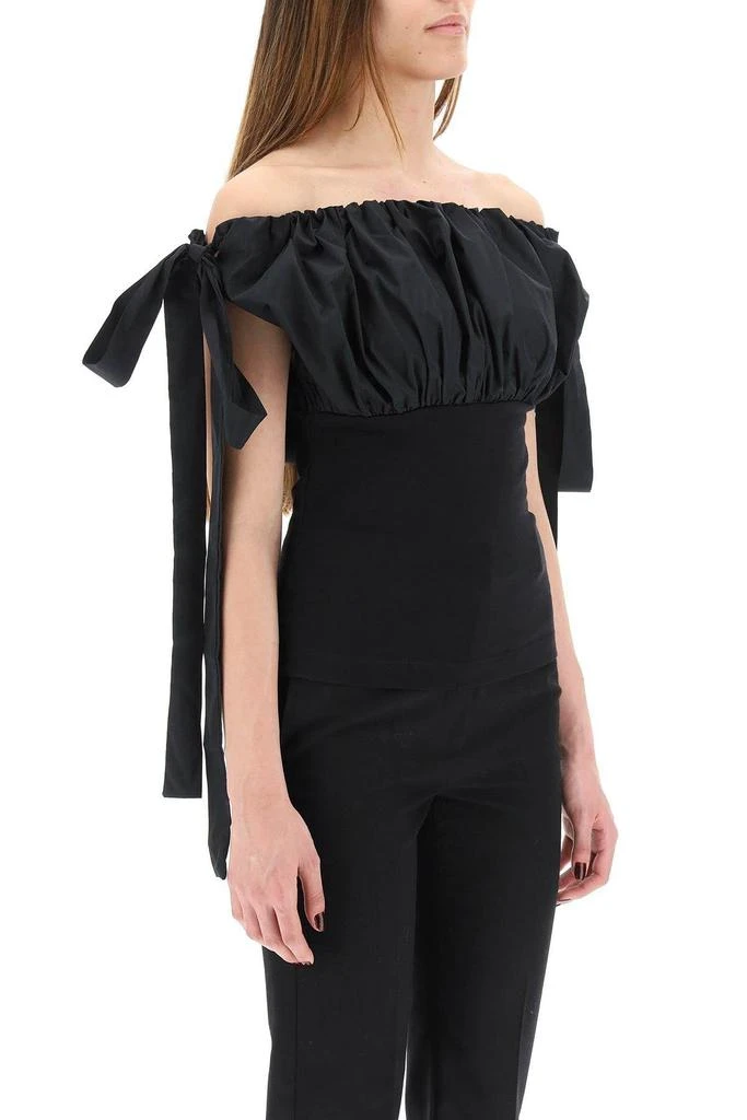 商品Alexander McQueen|JERSEY AND TAFFETA TOP,价格¥1518,第3张图片详细描述