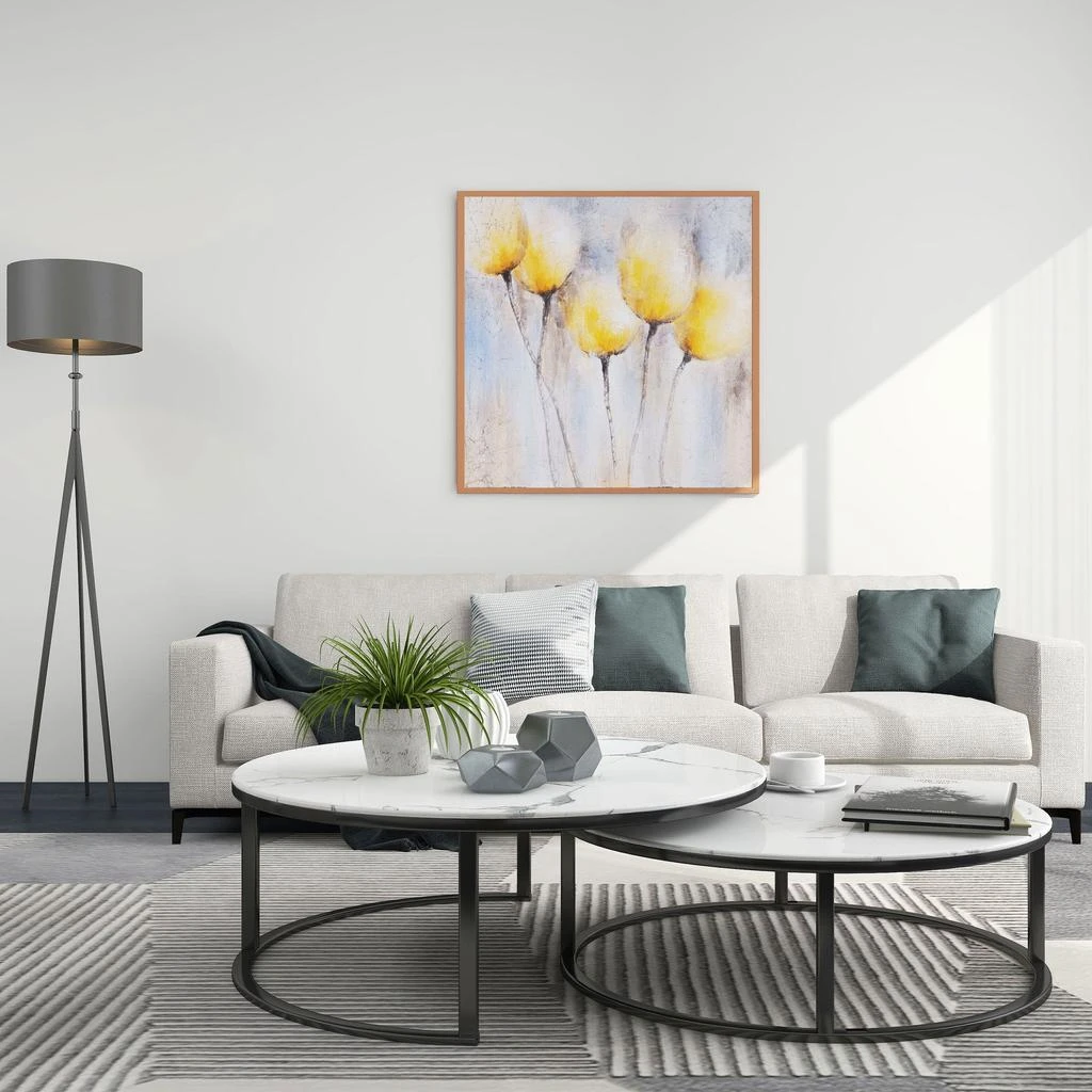 商品Gild Design House|Sunny Blooms, Hand Painted Canvas,价格¥3173,第2张图片详细描述