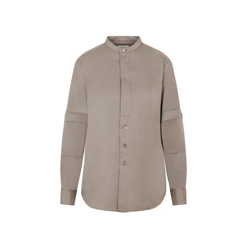 商品Lemaire|Lemaire Long Sleeved Half-Button Shirt,价格¥1617,第1张图片