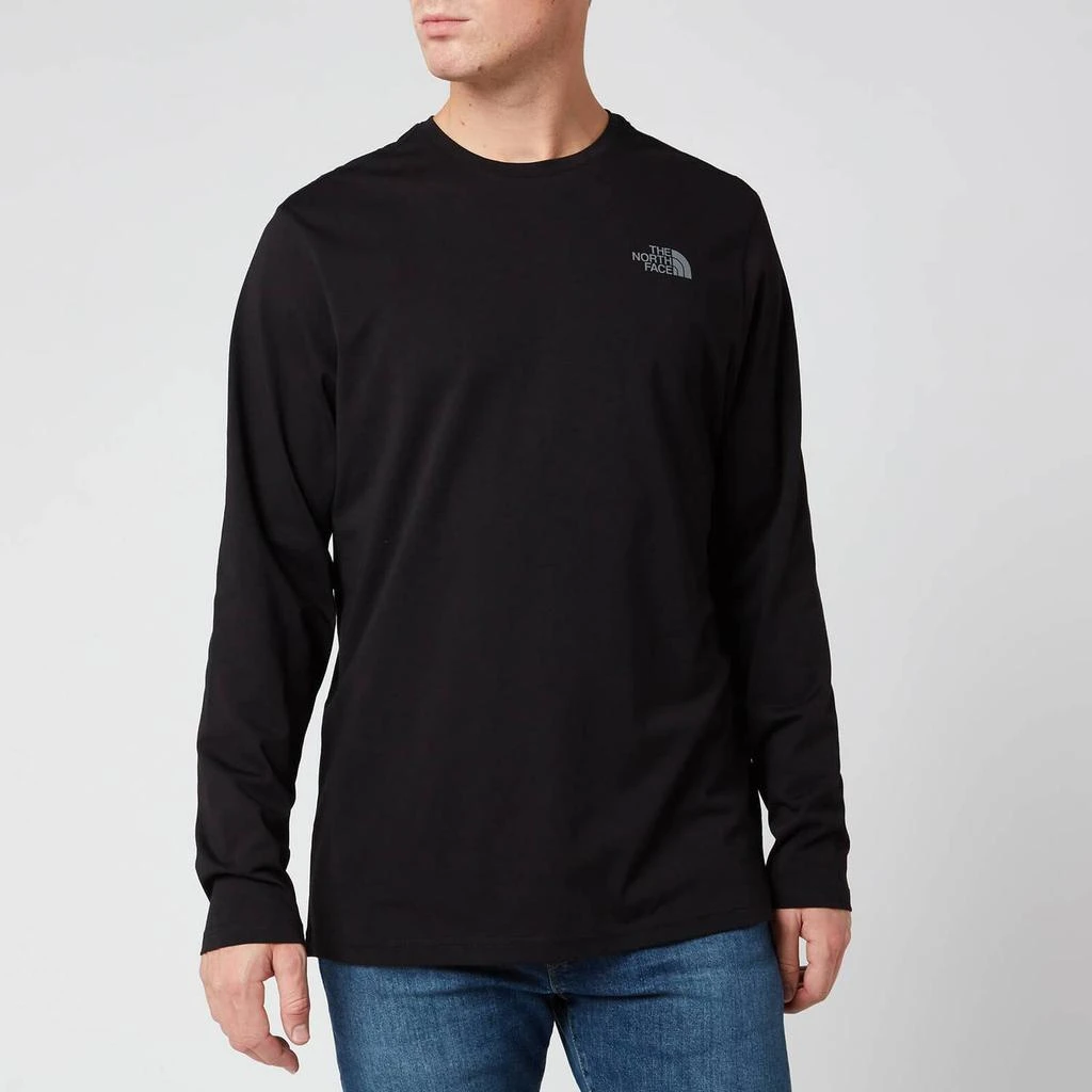 商品The North Face|The North Face Men's Long Sleeve Easy T-Shirt - TNF Black/Zinc Grey,价格¥346,第1张图片